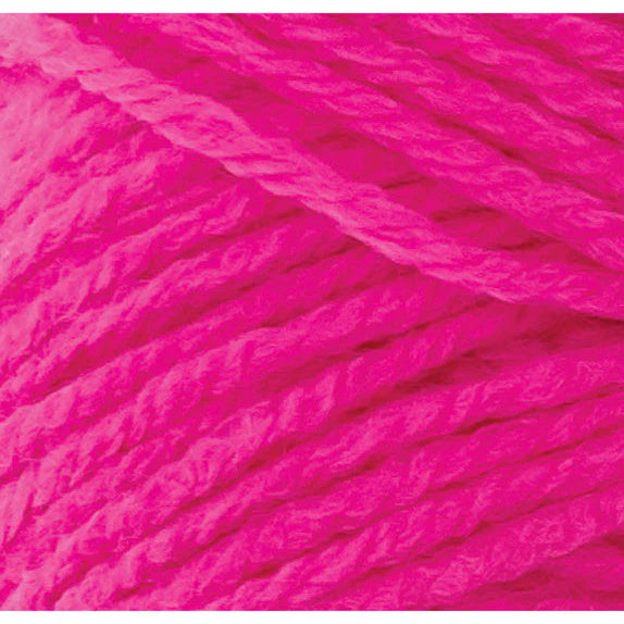 Acrylic Yarn 100g 189m 8ply - High Viz Pink