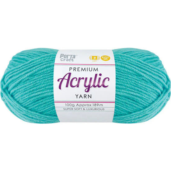 Acrylic Yarn 100g 189m 8ply - Sea Foam