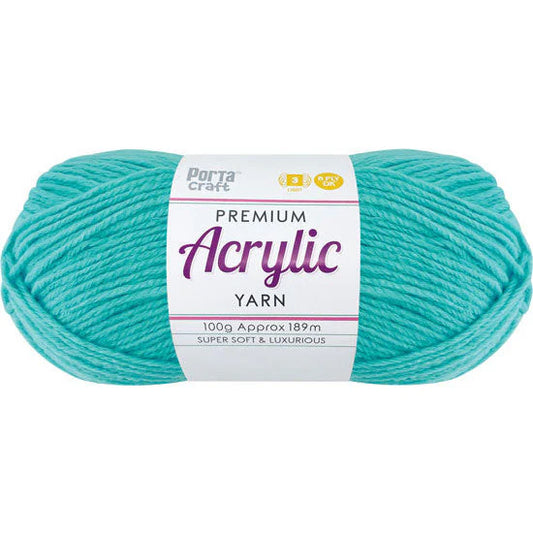 Acrylic Yarn 100g 189m 8ply - Sea Foam