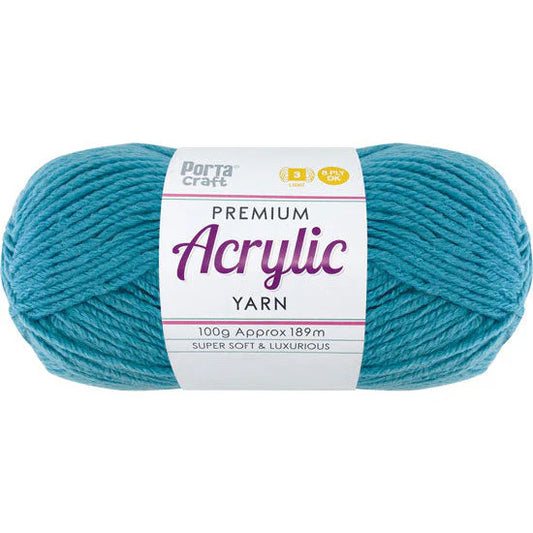 Acrylic Yarn 100g 189m 8ply - Aqua