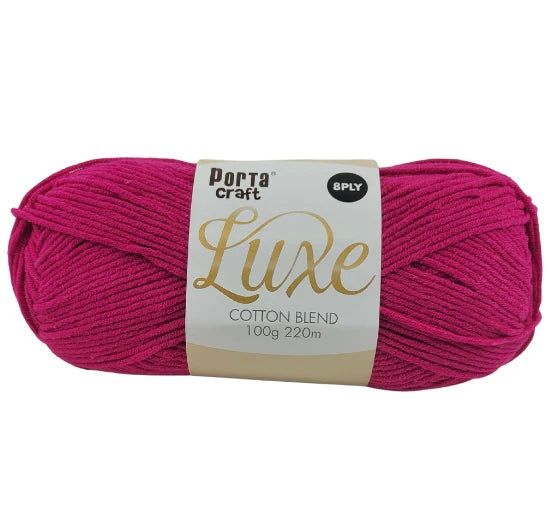 Luxe Cotton Blend Yarn 100g 220m 8ply - Orchid