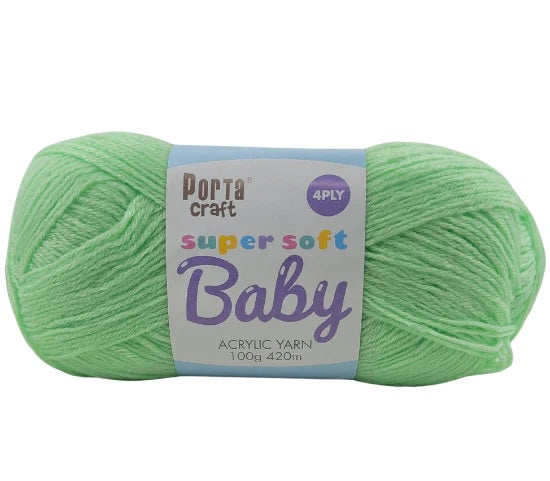 Super Soft Baby Acrylic Yarn 420m 4ply - Mint