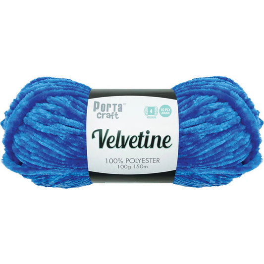 Velvetine Yarn 10ply 100g - Regal Blue