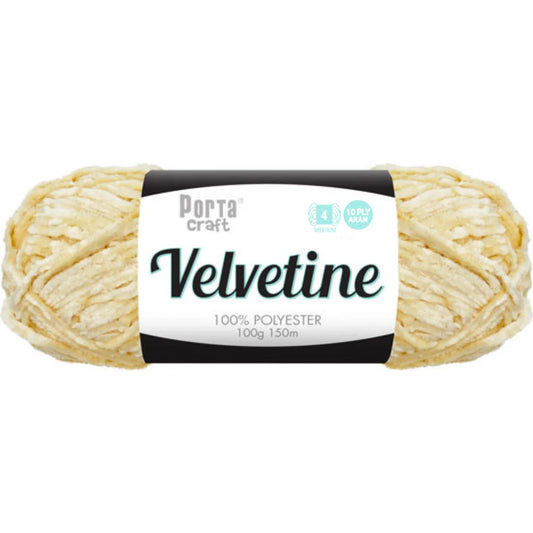 Velvetine Yarn 10ply 100g - Ivory