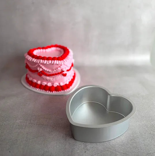 MONDO PRO HEART CAKE PAN 6IN/15X7.5CM