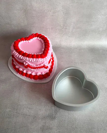 MONDO PRO HEART CAKE PAN 6IN/15X7.5CM