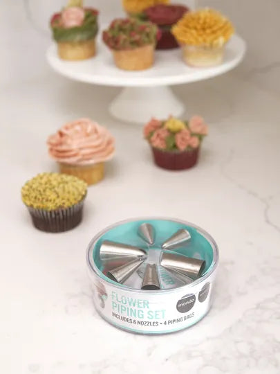 MONDO FLOWER PIPING SET 10PCS