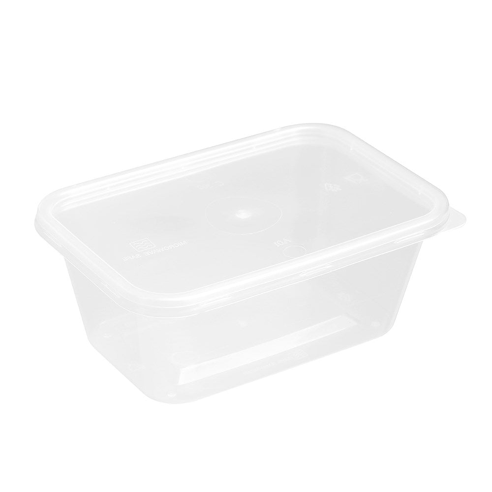 REUSABLE FOOD CONTAINER RECT 300ML VALUE 25PK