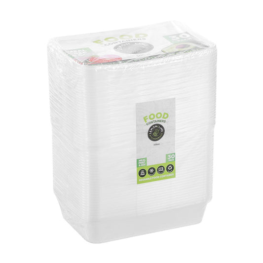 REUSABLE FOOD CONTAINER RECT 500ML VALUE 30PK