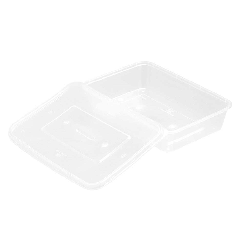 REUSABLE FOOD CONTAINER RECT 500ML VALUE 30PK