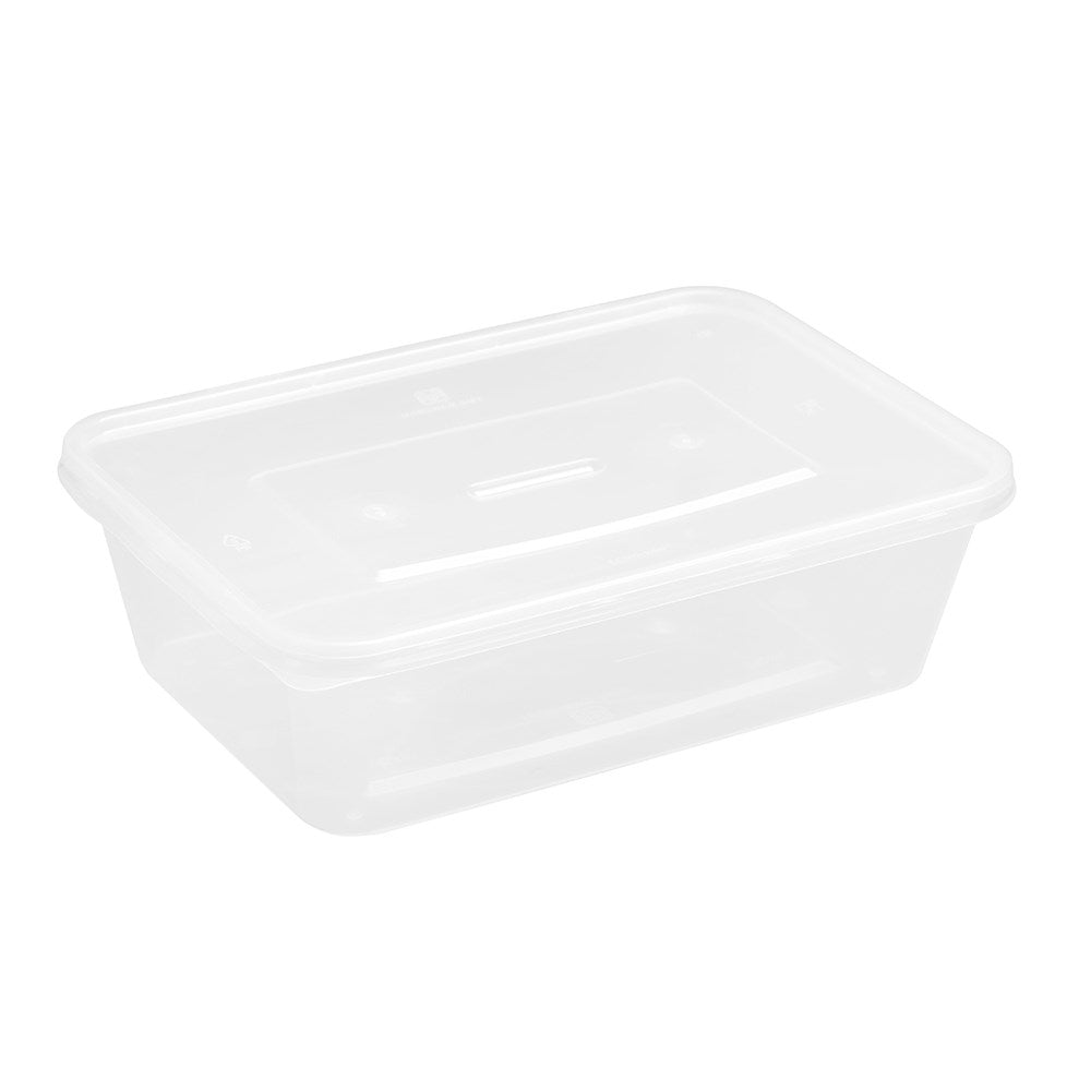 REUSABLE FOOD CONTAINER RECT 750ML 10PK