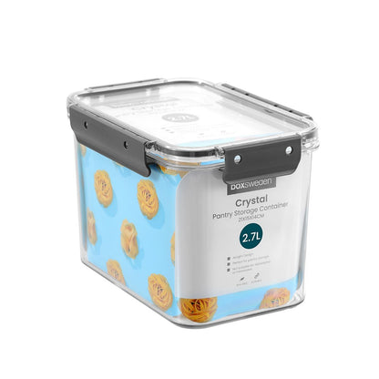 CRYSTAL PANTRY STORAGE CONTAINER 2.7L 21X15X14CM