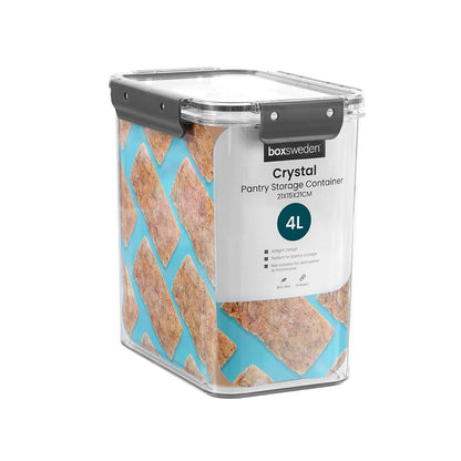 CRYSTAL PANTRY STORAGE CONTAINER 4L 21X15X21CM