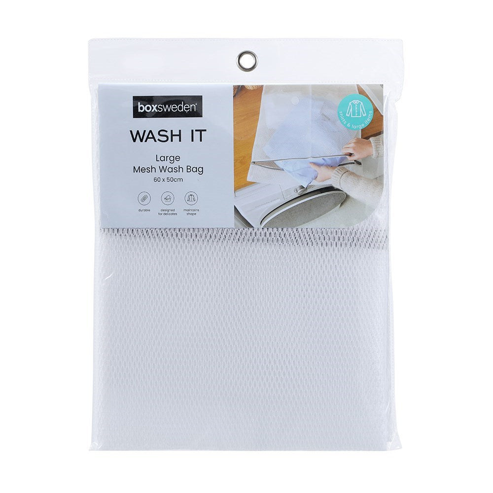 MESH WASH CLOTHES BAG LGE 60X50CM