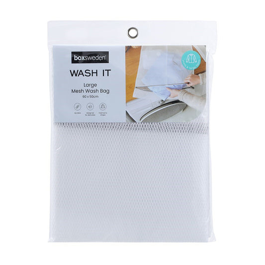 MESH WASH CLOTHES BAG LGE 60X50CM