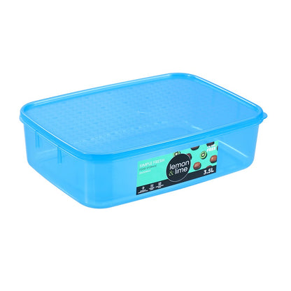 SIMPLE FRESH FOOD CONTAINER 3.5L 28X20X8CM 2 ASSTD