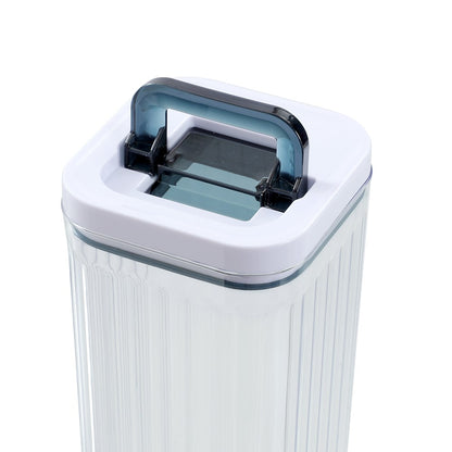 CRYSTAL RIBBED FRESH LOCK CONTAINER 2L 10X10X30CM 2 ASSTD