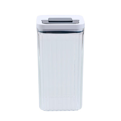 CRYSTAL RIBBED FRESH LOCK CONTAINER 2.6L 12.5X12.5X24CM 2 ASSTD