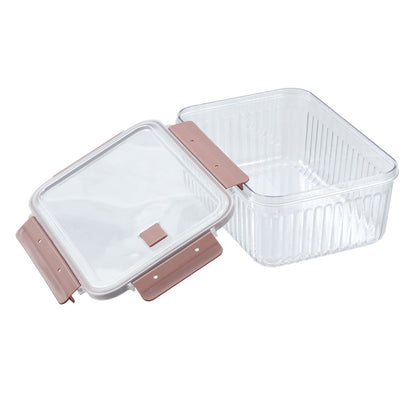 CRYSTAL RIBBED FOOD CONTAINER 3.1L 2 ASSTD 25.1X18.6X11CM