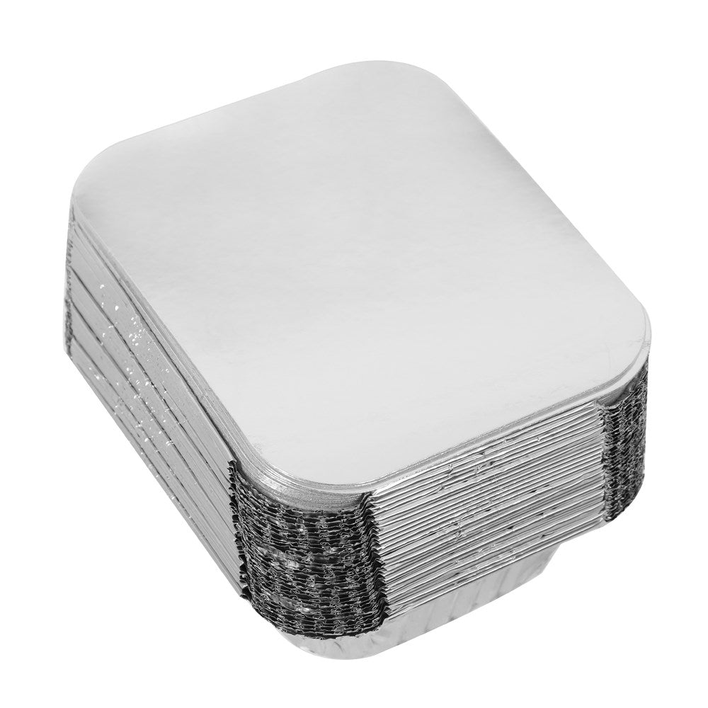 FOIL CONTAINER W/ LID 30PK 14X12X4.5CM