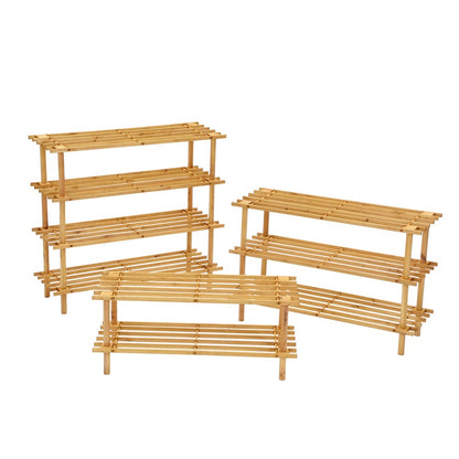 SHOE RACK 2 TIER 74X26X30CM WOODEN *FSC100% SCS-COC-009941