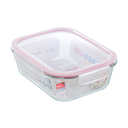 YORKSHIRE GLASS RECTANGLE CLIP SEAL CONTAINER 2.3L