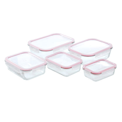 YORKSHIRE GLASS RECTANGLE CLIP SEAL CONTAINER 2.3L