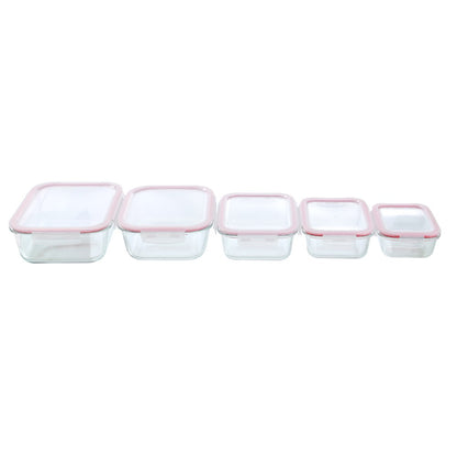 YORKSHIRE GLASS RECTANGLE CLIP SEAL CONTAINER 2.3L