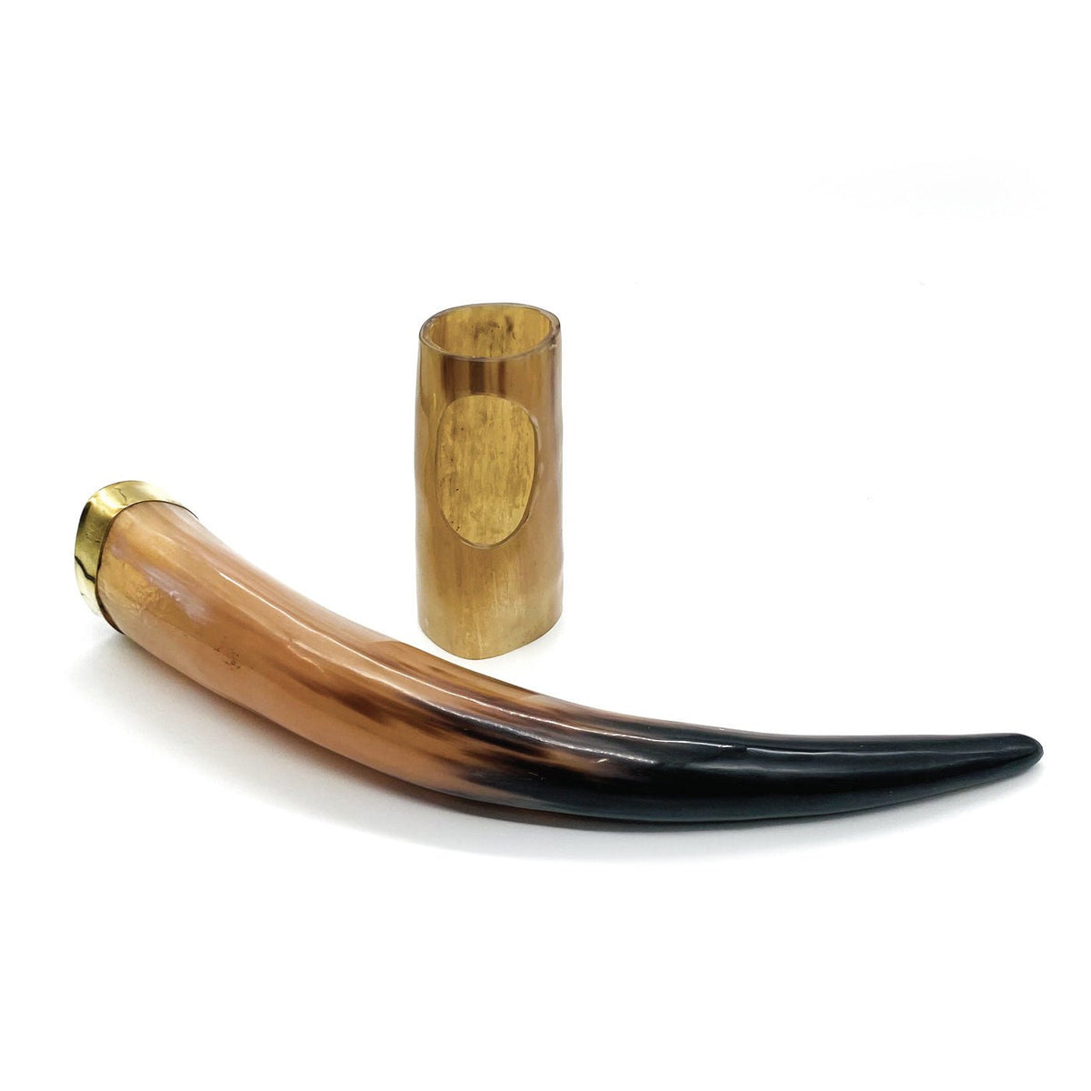 Viking Drinking Horn With Stand
