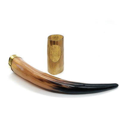 Viking Drinking Horn With Stand