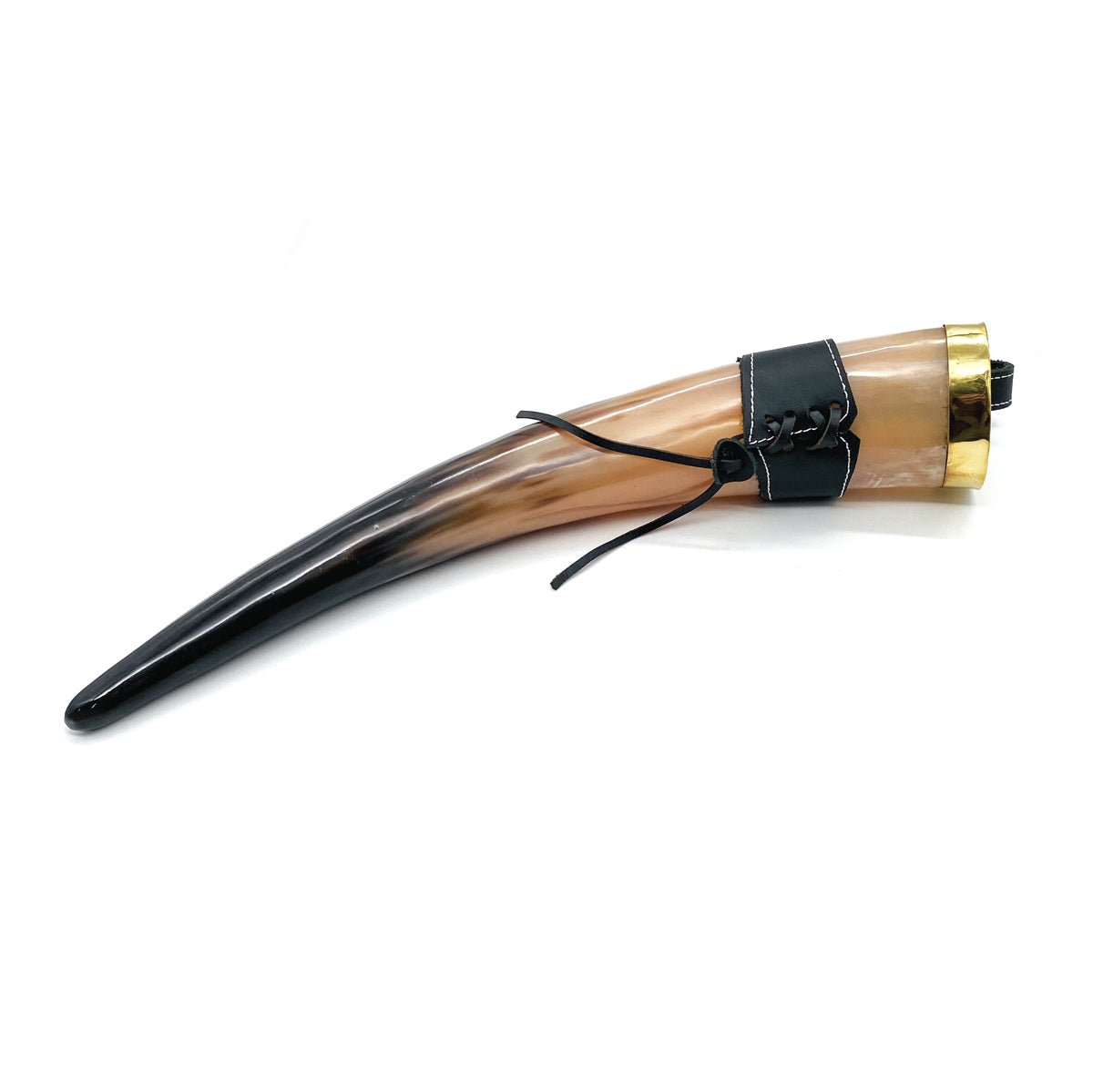 Viking Drinking Horn with Leather Strap