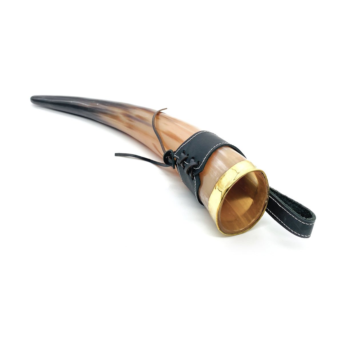 Viking Drinking Horn with Leather Strap