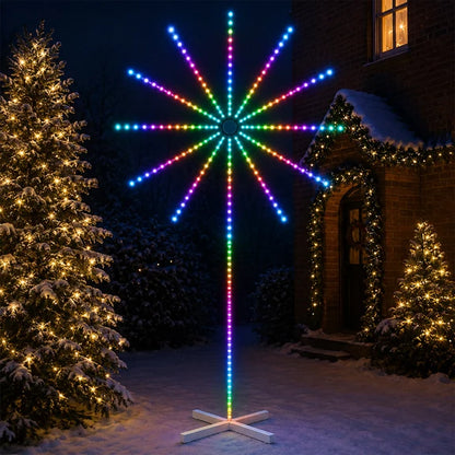 2.5m 2D Fireworks Standing Light