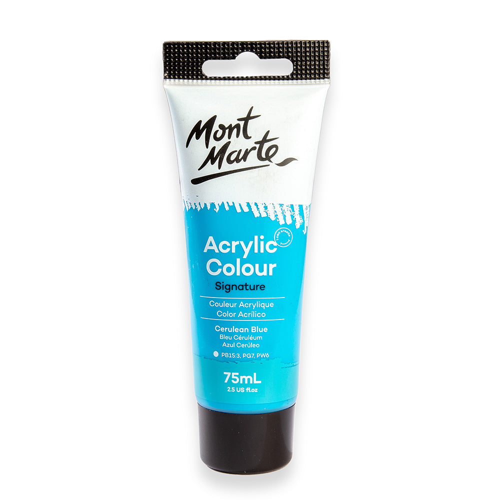 Acrylic Colour Paint Signature 75ml Tube - Cerulean Blue