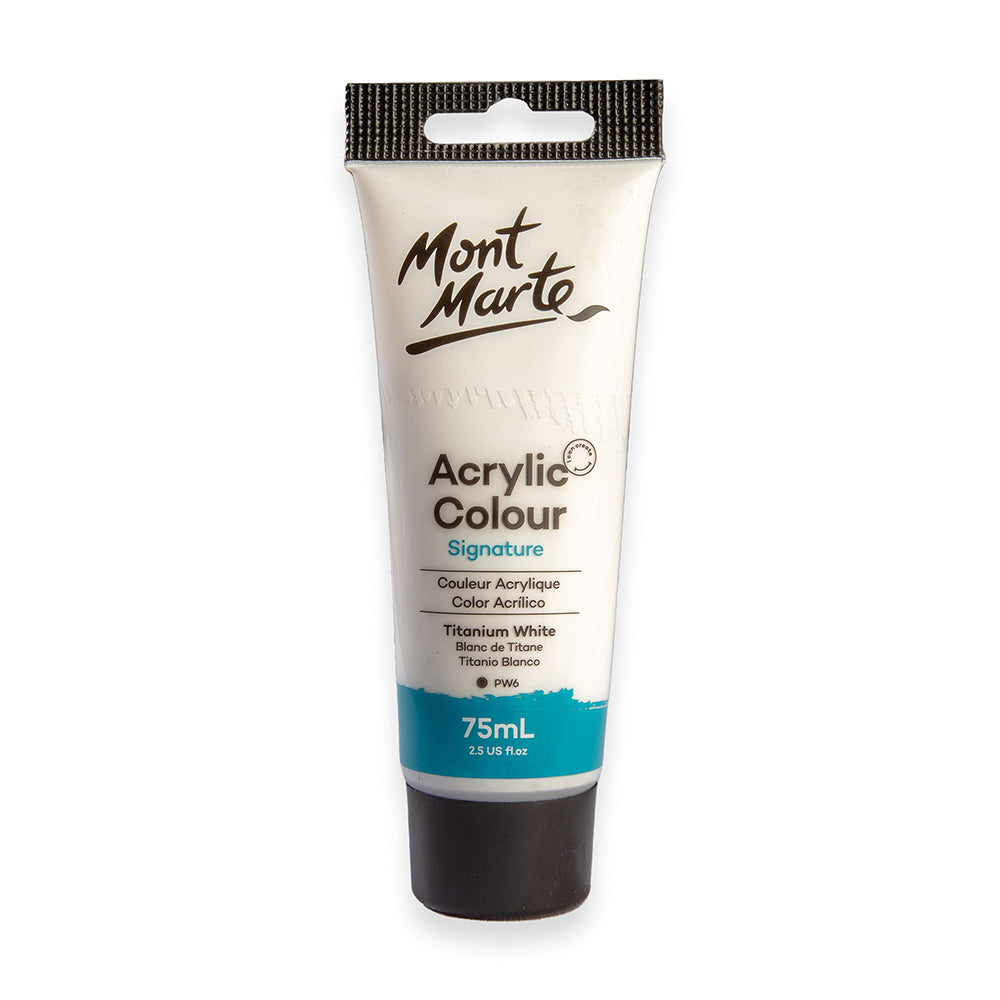Acrylic Colour Paint Signature 75ml - Titanium White