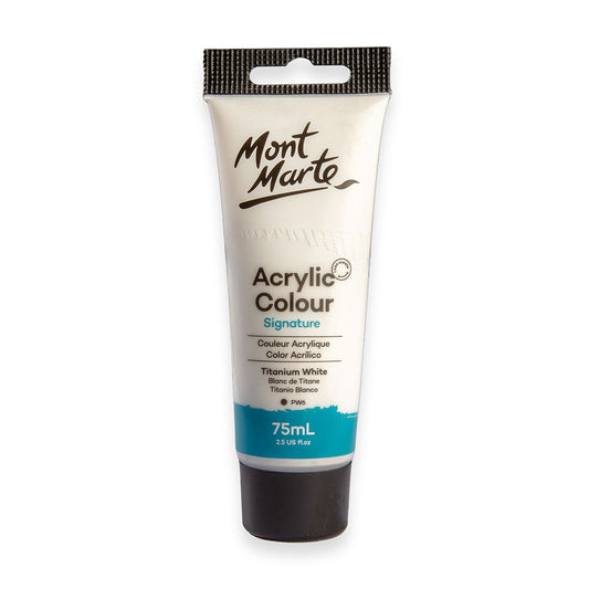 Acrylic Colour Paint Signature 75ml - Titanium White
