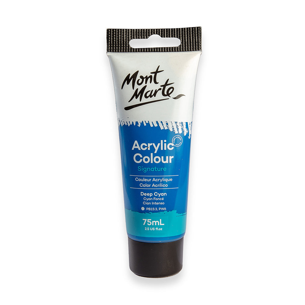 Acrylic Colour Paint Signature 75ml Tube - Deep Cyan