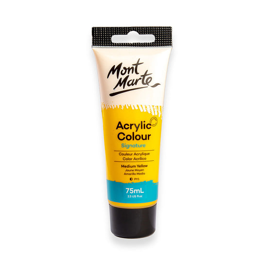 Acrylic Colour Paint Signature 75ml Tube - Medium Yellow