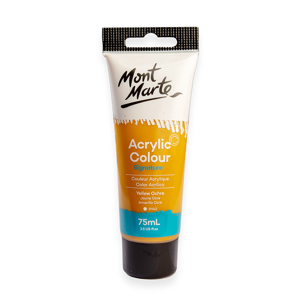 Acrylic Colour Paint Signature 75ml Tube - Yellow Ochre