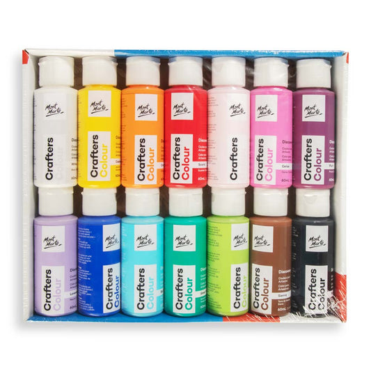 Crafters Colour Discovery Paint Set 14pc x 60ml