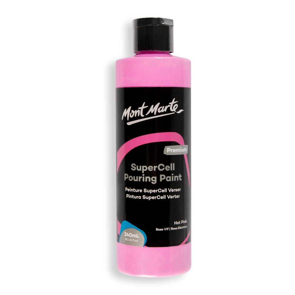 SuperCell Pouring Paint Premium 240ml - Hot Pink