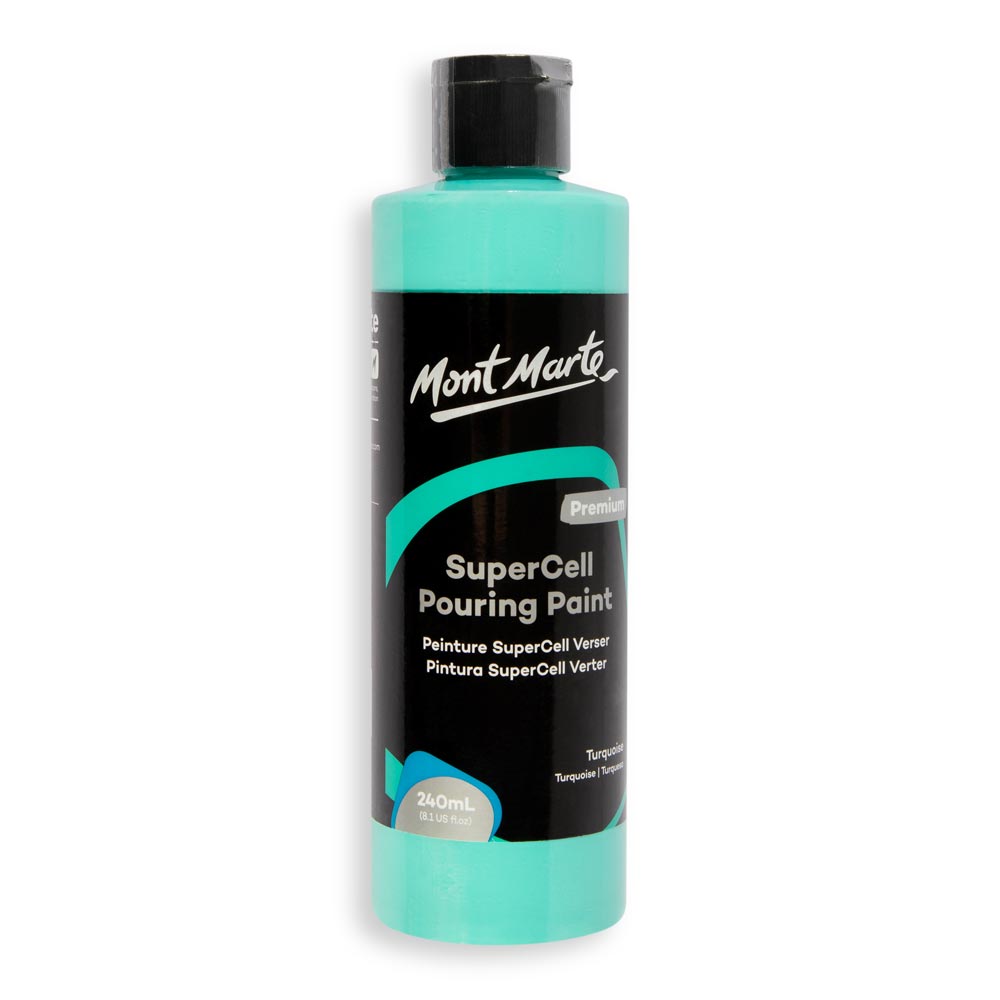SuperCell Pouring Paint Premium 240ml - Turquoise