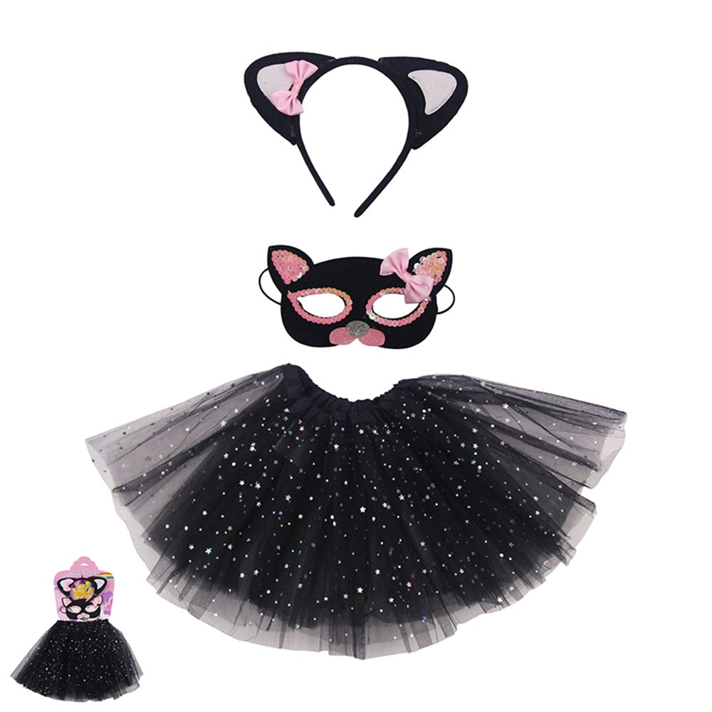 3pc Instant Cat Costume Kit