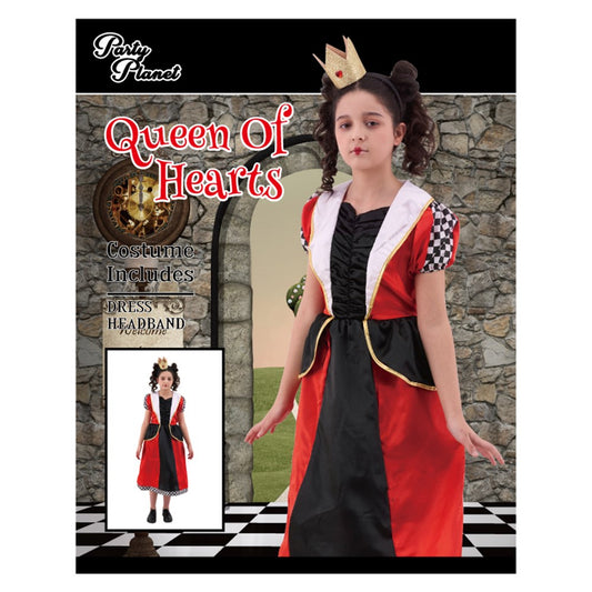 QUEEN OF HEARTS COSTUME-INCLUDING DRESS HEADBAND