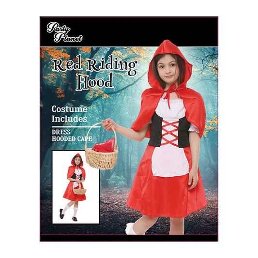 STORYBOOK RED RIDING HOOD-INCLUDING DRESS, HOODED CAPE