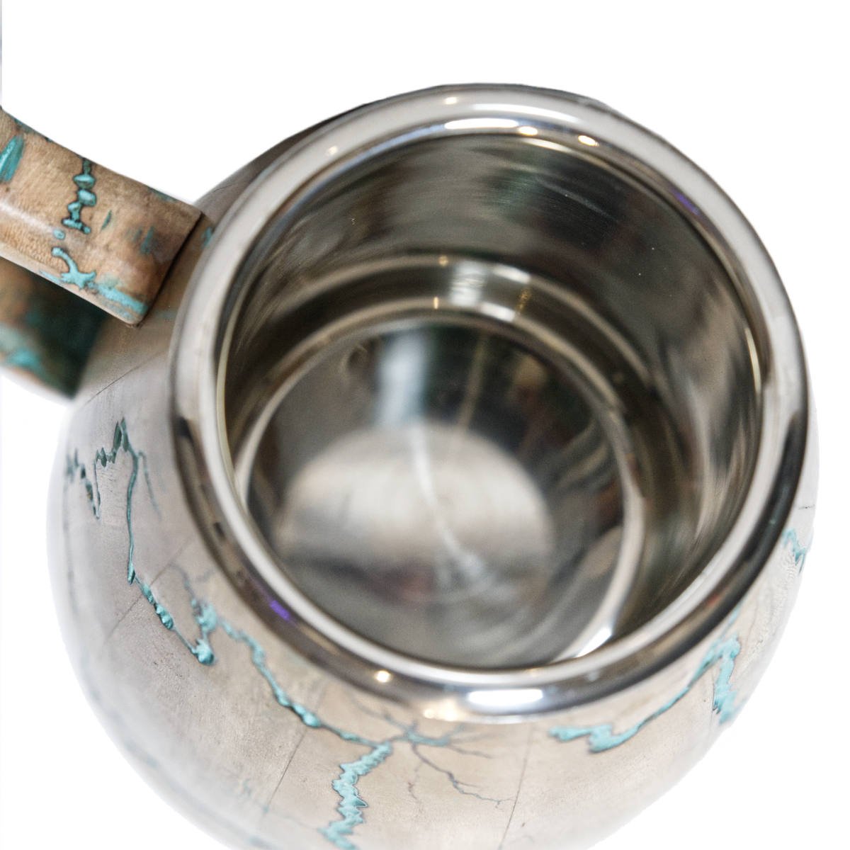 Viking Drinking Mug - Fractal Burning Wood