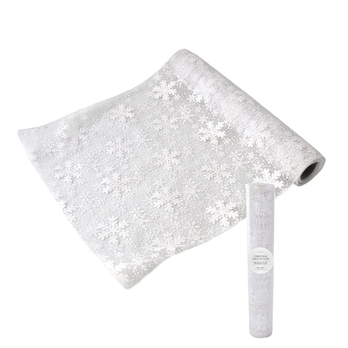 TABLERUNNER POLY 2M X 35CM WHITE
