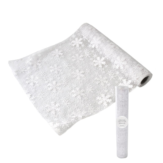 TABLERUNNER POLY 2M X 35CM WHITE