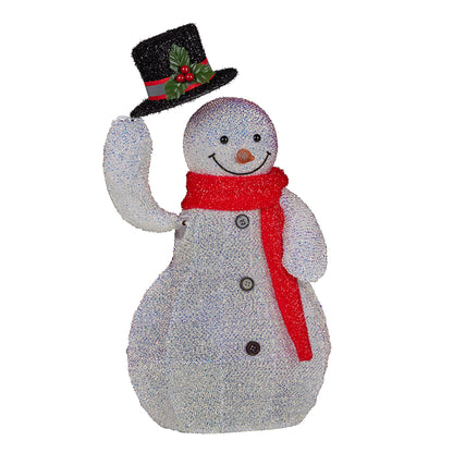 Christmas Snowman with Animation and Multicolour lights, 51cm