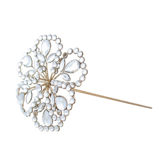 JEWELLED CHAMPAGNE MAGNOLIA STEM W:13.5 D:13.5 H:43.5cm